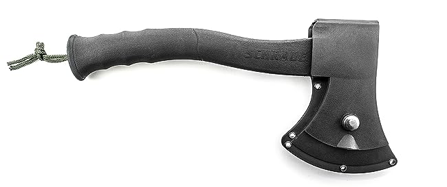 Schrade Axe with Fire Starter and Rubber Handle