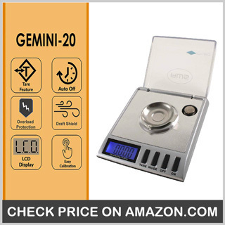 American Weigh Scales GEMINI-20 Portable MilliGram Scale - Best Reloading Scale