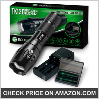 EcoGear FX Tactical Flashlight Kit -Best Police Flashlight